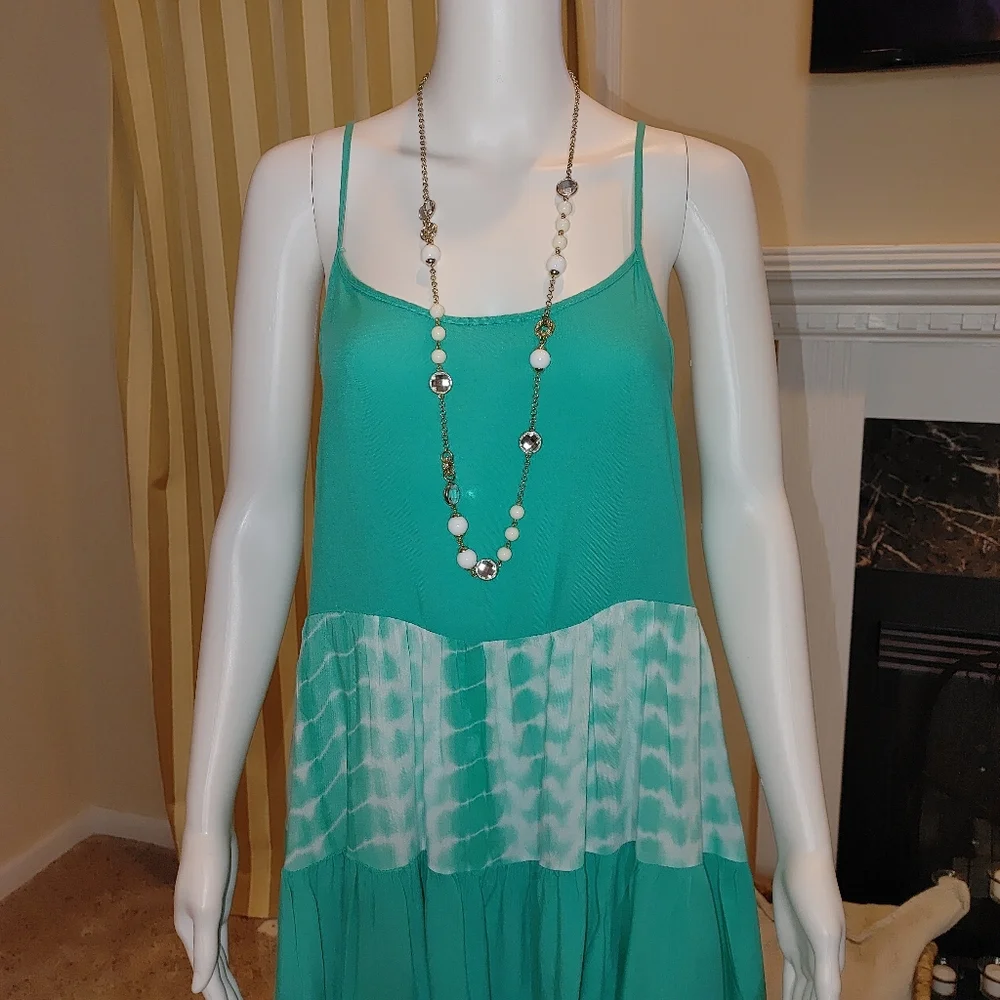 ENTRO TIE DYE BEACH DRESS L - Picture 2 of 8